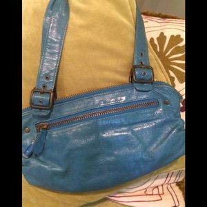 Latico Blue Leather Purse
